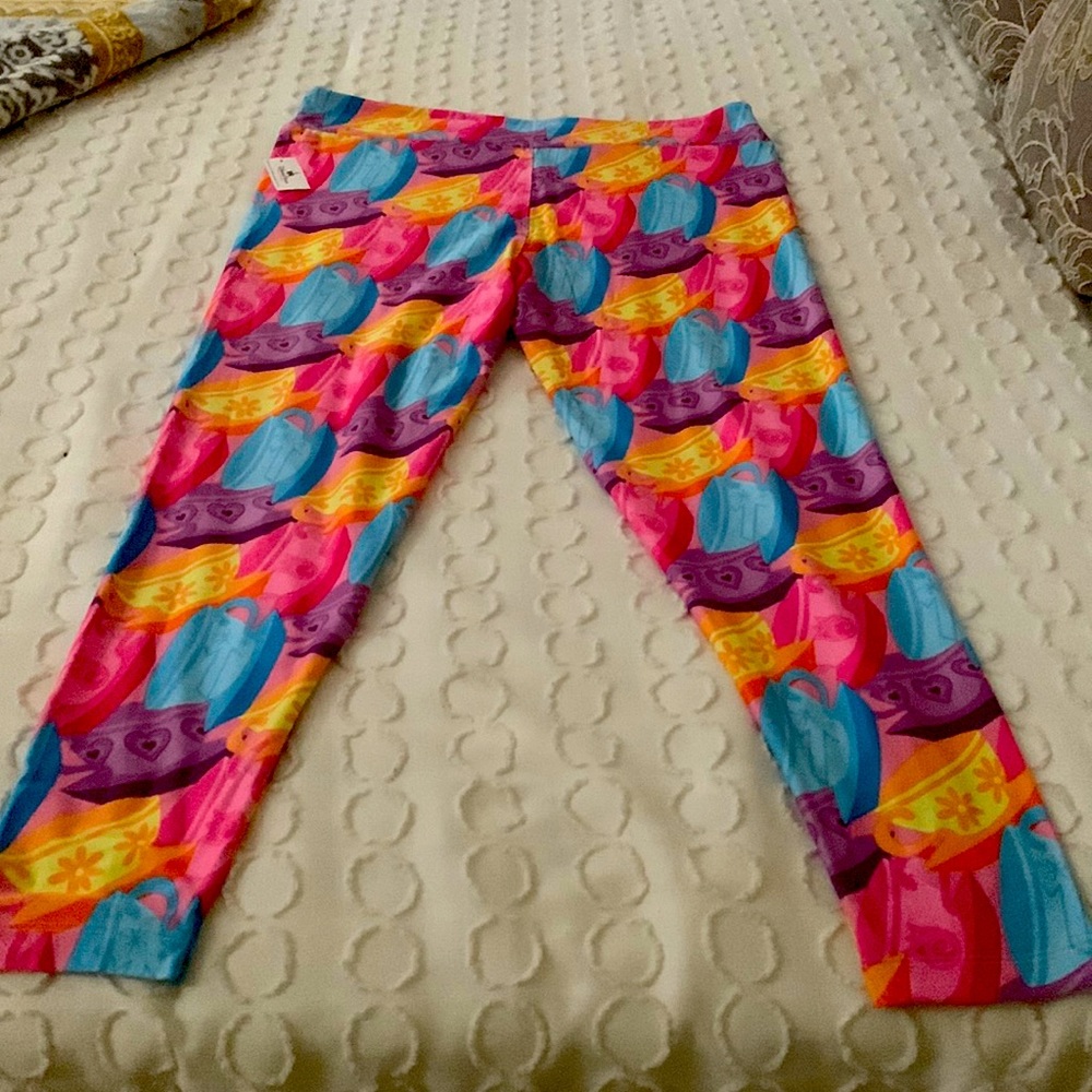 Disney parks tea cup leggings